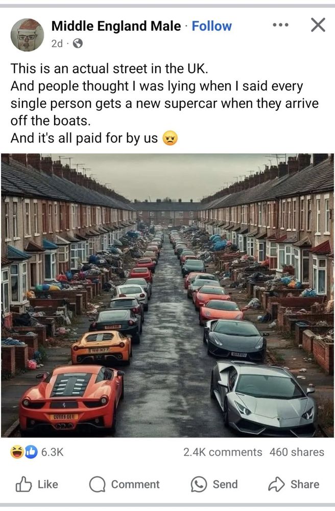 Immigrants are apparently getting supercars when they arrive