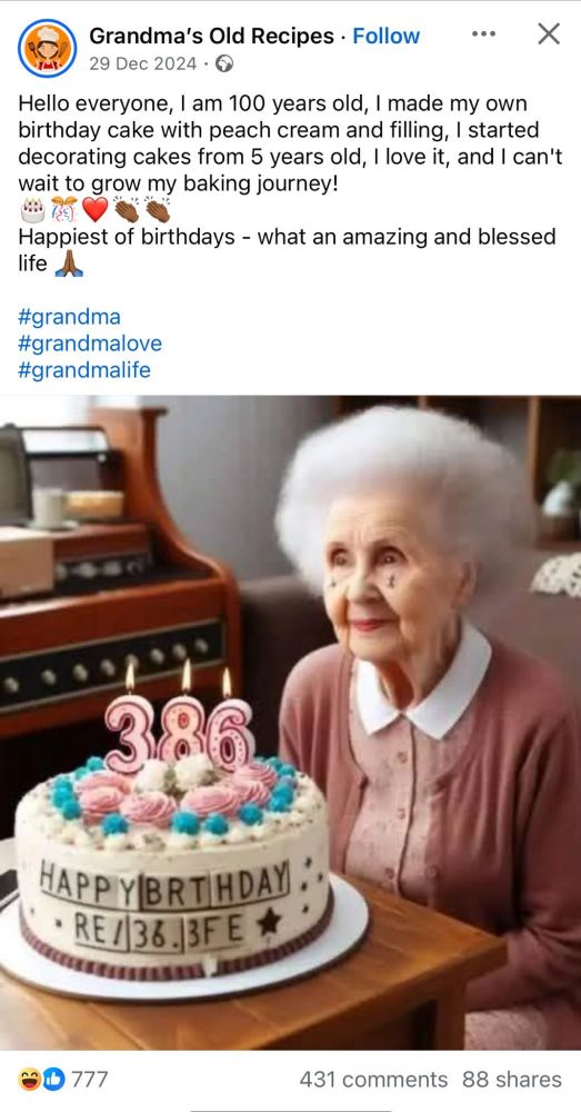 Grandma is 386 years old