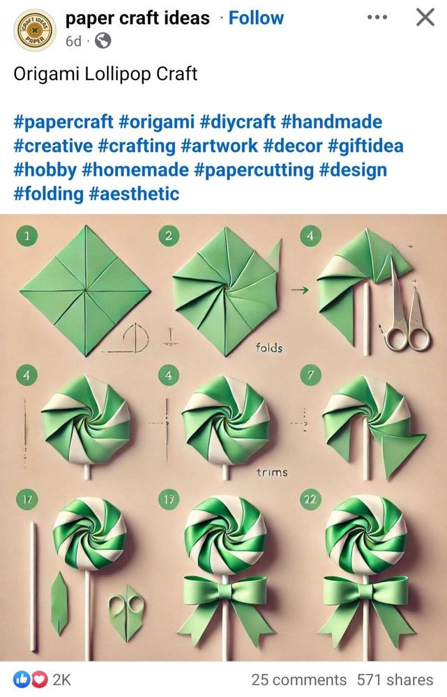 Origami slop. 