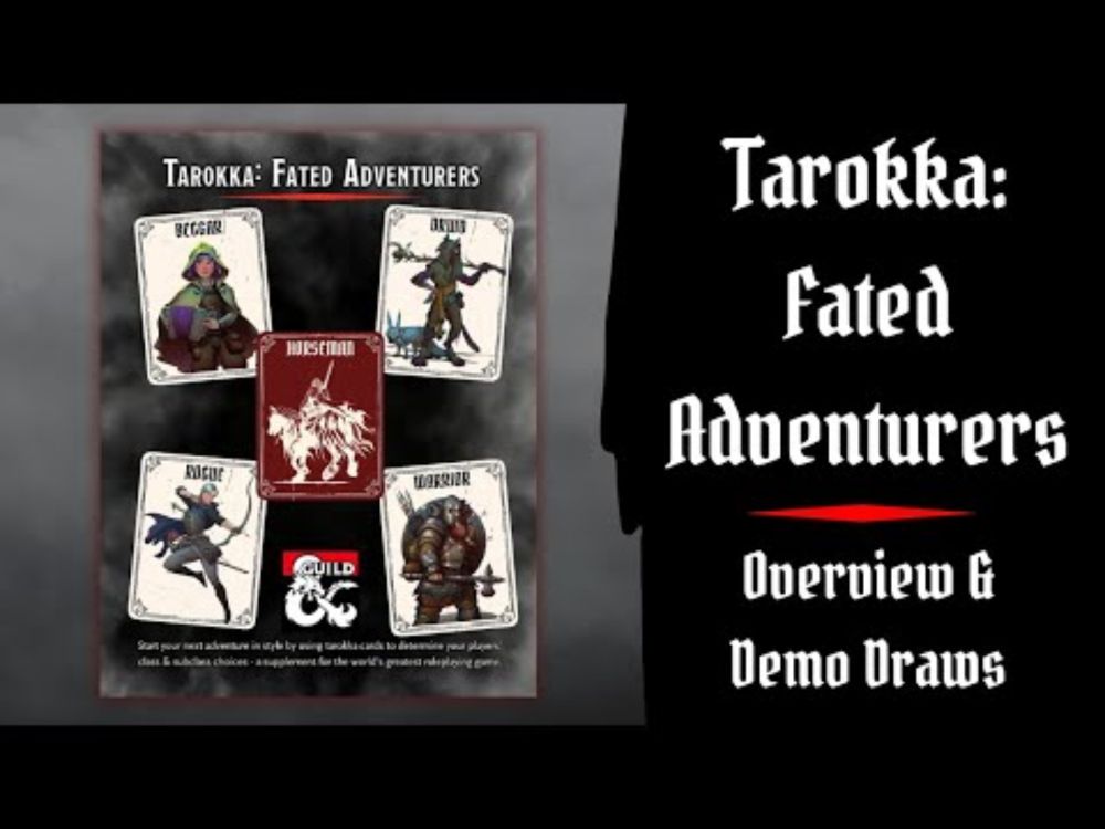 Let Tarokka Cards Determine Your Players' Next PC Classes/Subclasses! Overview & Demo Draws