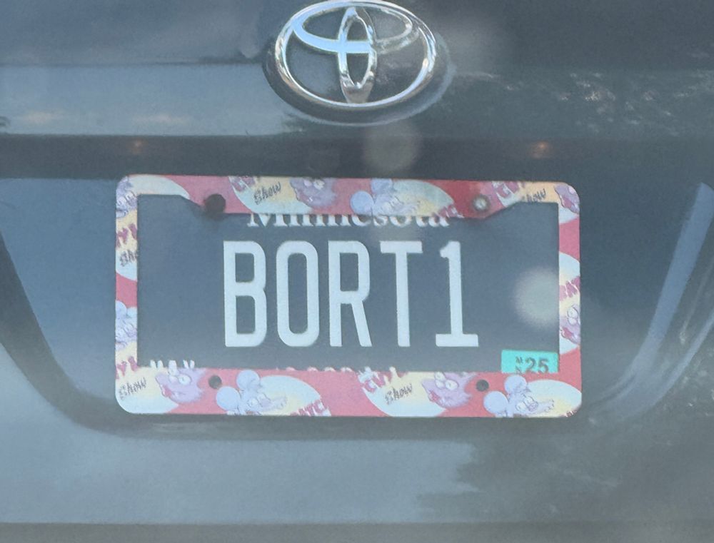 BORT1 license plate 