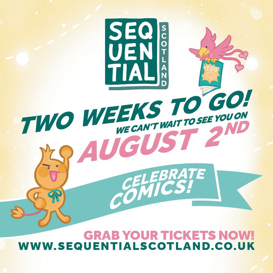 A graphic celebrating it being two weeks until sequential Scotland 