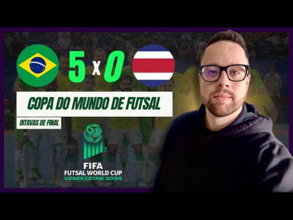 BRASIL 5x0 COSTA RICA | ANÁLISE DA COPA DO MUNDO DE FUTSAL