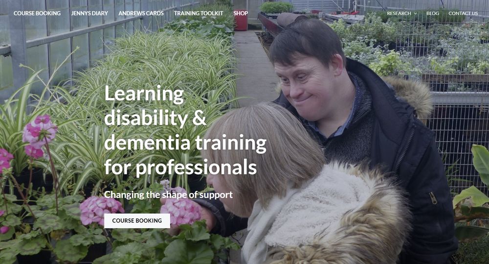 Screenshot of home page from SquarePeg Training website