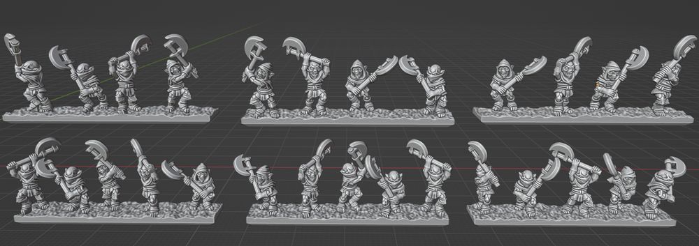 Goblin skirmishes in 10mm scale 