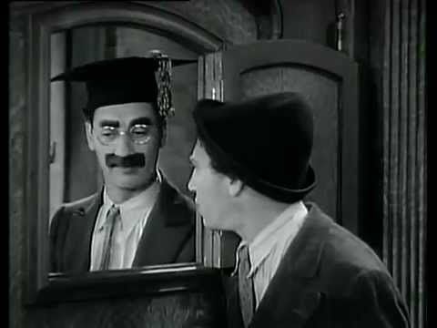 Marx Brothers - Password Scene - Horse Feathers - Chico Groucho (1932 #grouchomarx #comedymovies)