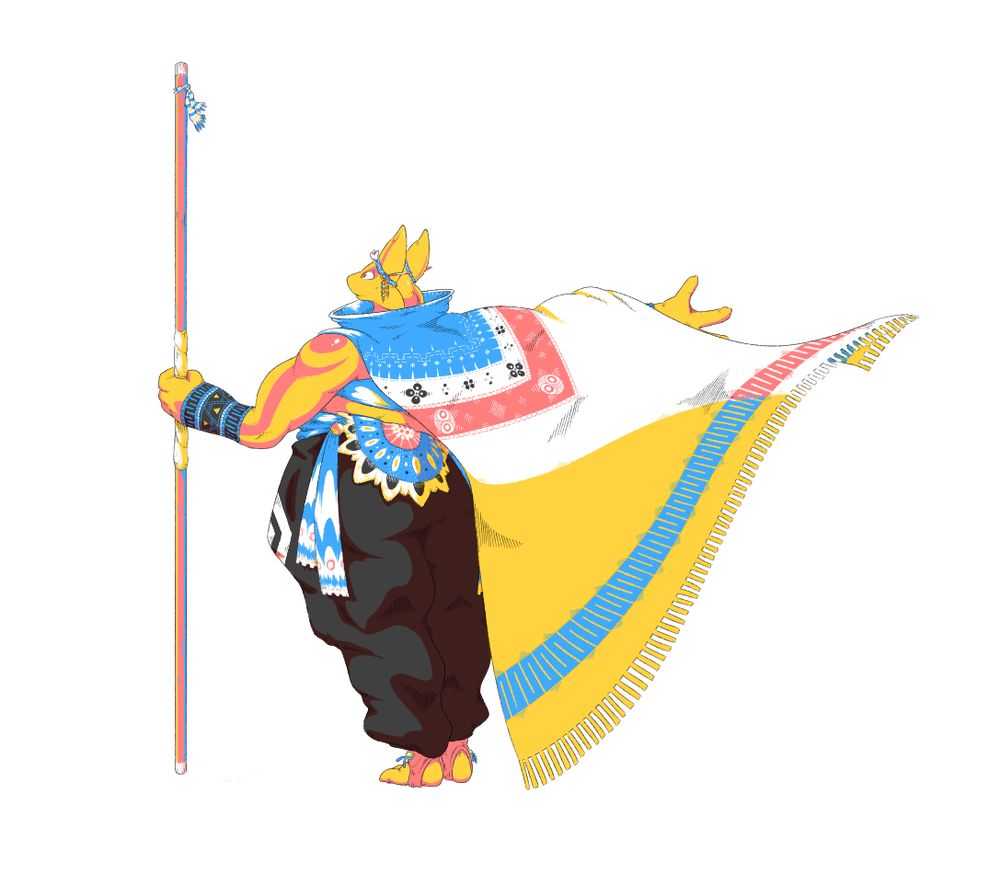 Bonzi, with some fancy garb.