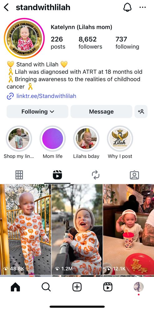 Instagram of standwithlilah 