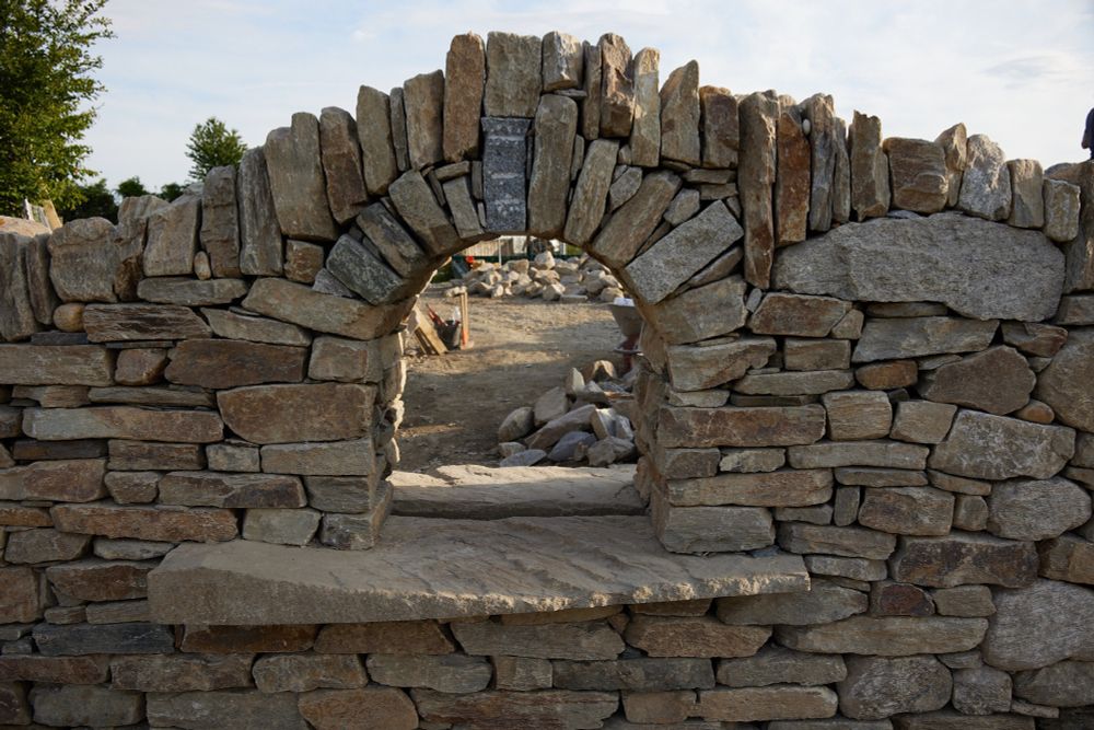 A "window" made of natural stone