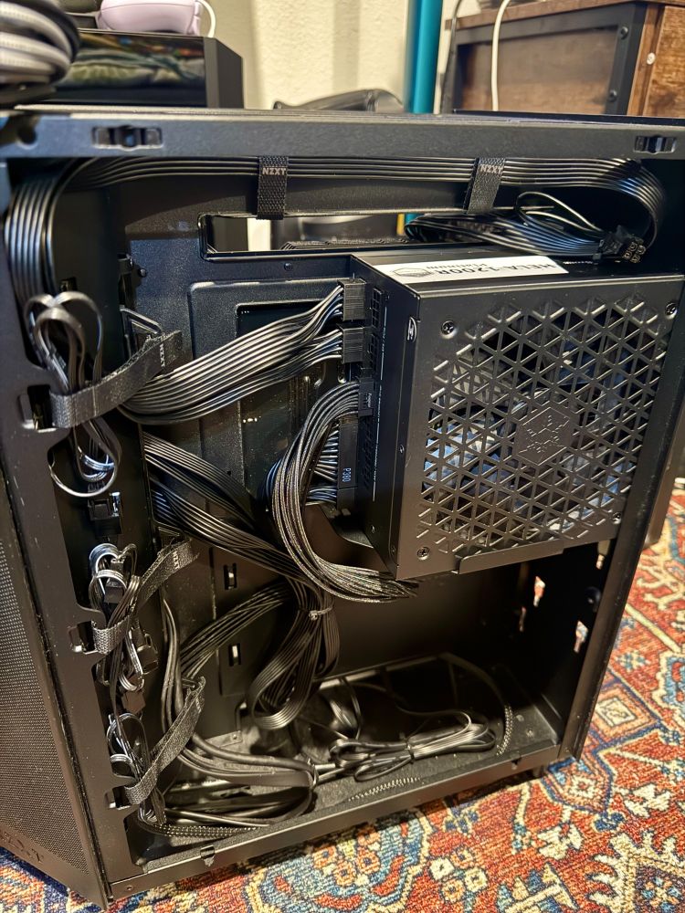PC build with a bit of cable management