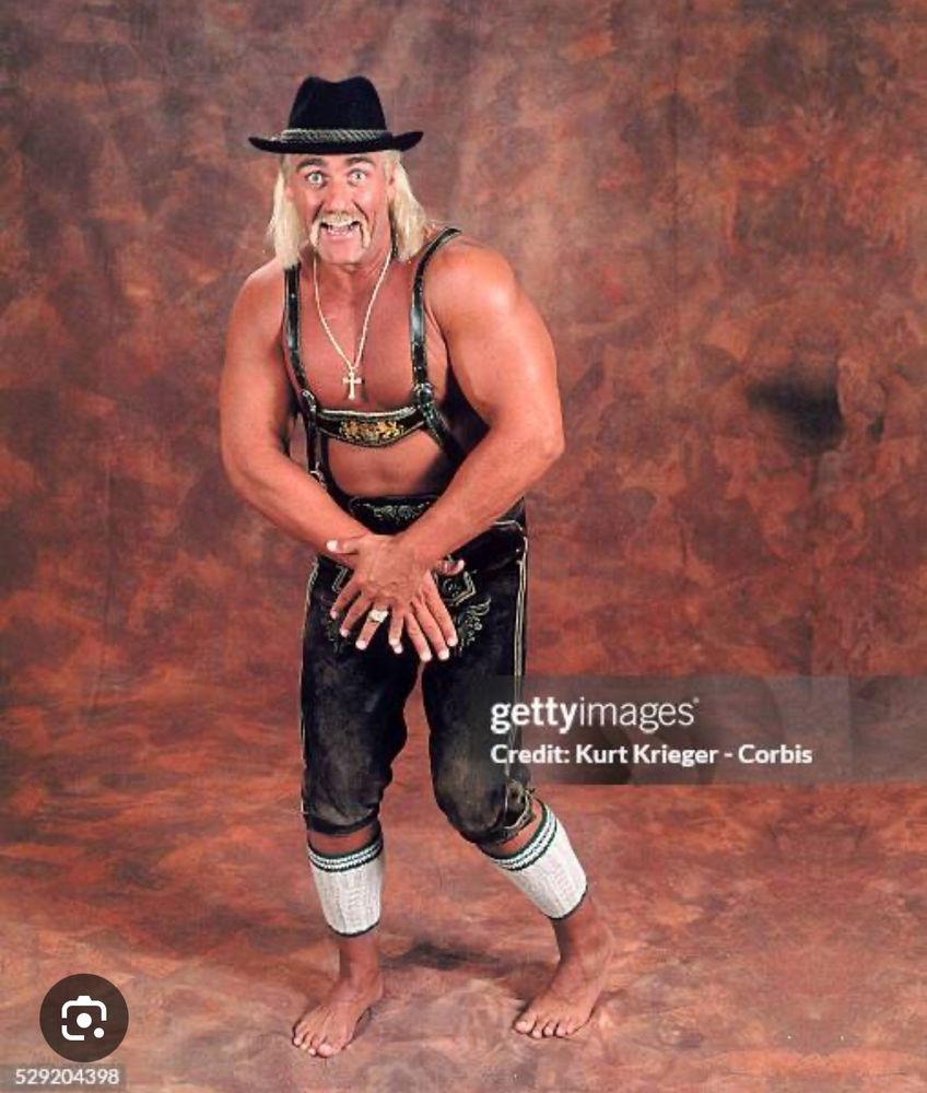Hulk Hogan in Oktoberfest garb.