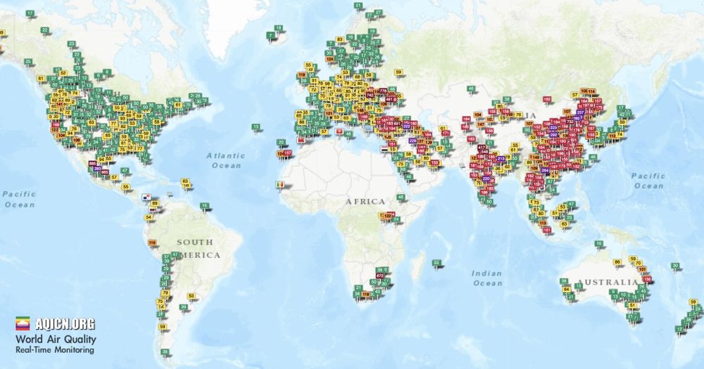 Air Pollution in World: Real-time Air Quality Index Visual Map