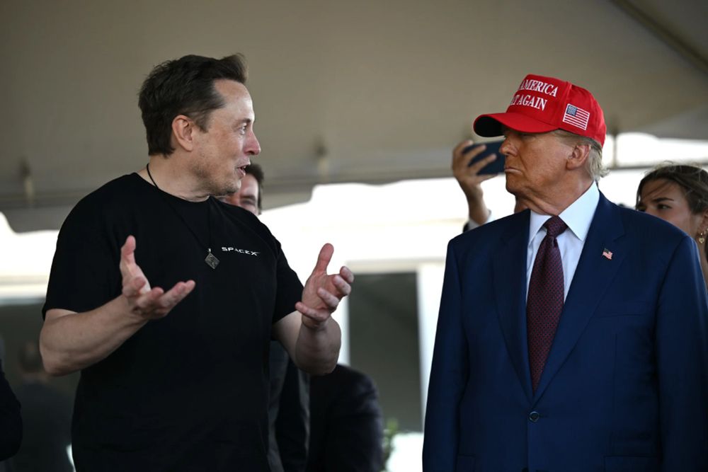 Elon Musk and Donald Trump talk
