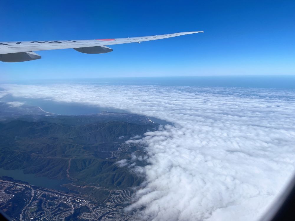 カリフォルニア州上空