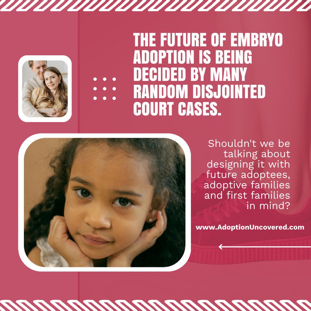 Burgundy background. There is a small picture of a white couple with the man sitting behind a woman and putting his arm around her. In the lower left-hand corner, there is a bigger picture of a cute black girl with pretty hair. 