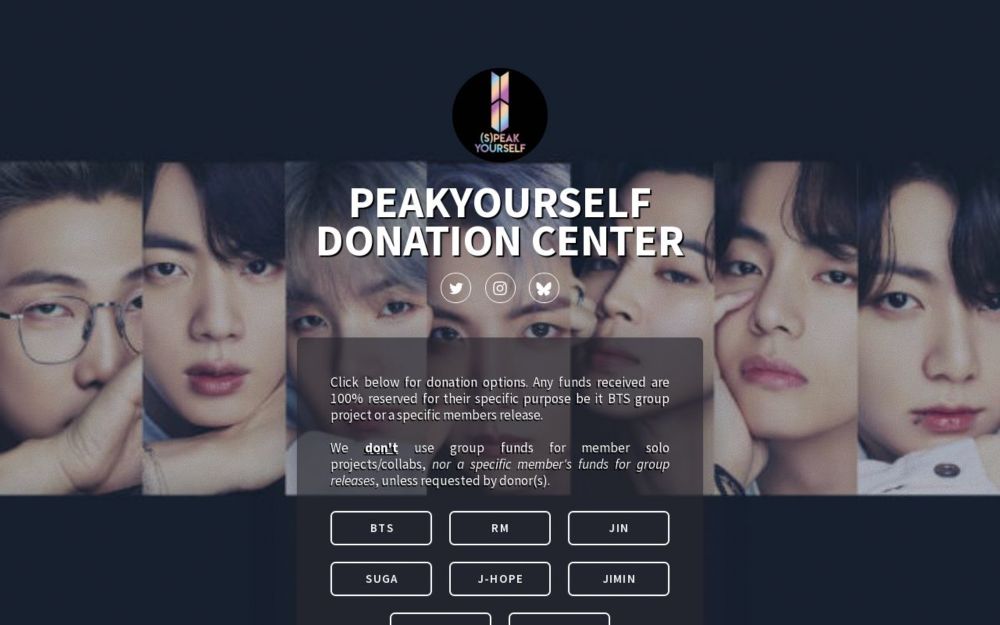 PeakYouself Funds Donation Center