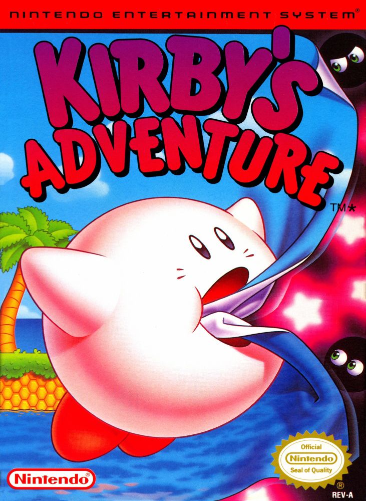 Kirby's Advnture for NES box