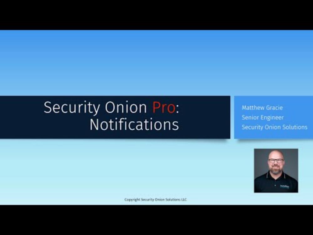 Security Onion Pro Notifications