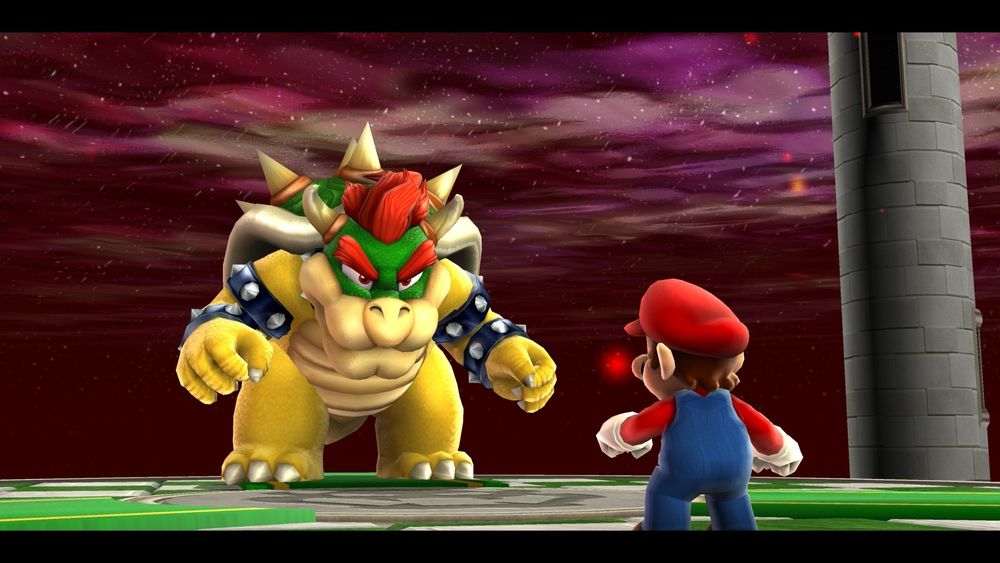 Mario and Bowser face off