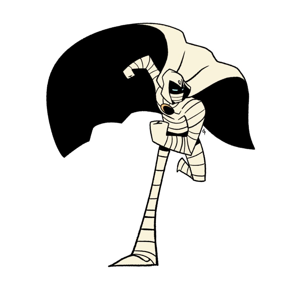 Cartoony version of Moon Knight