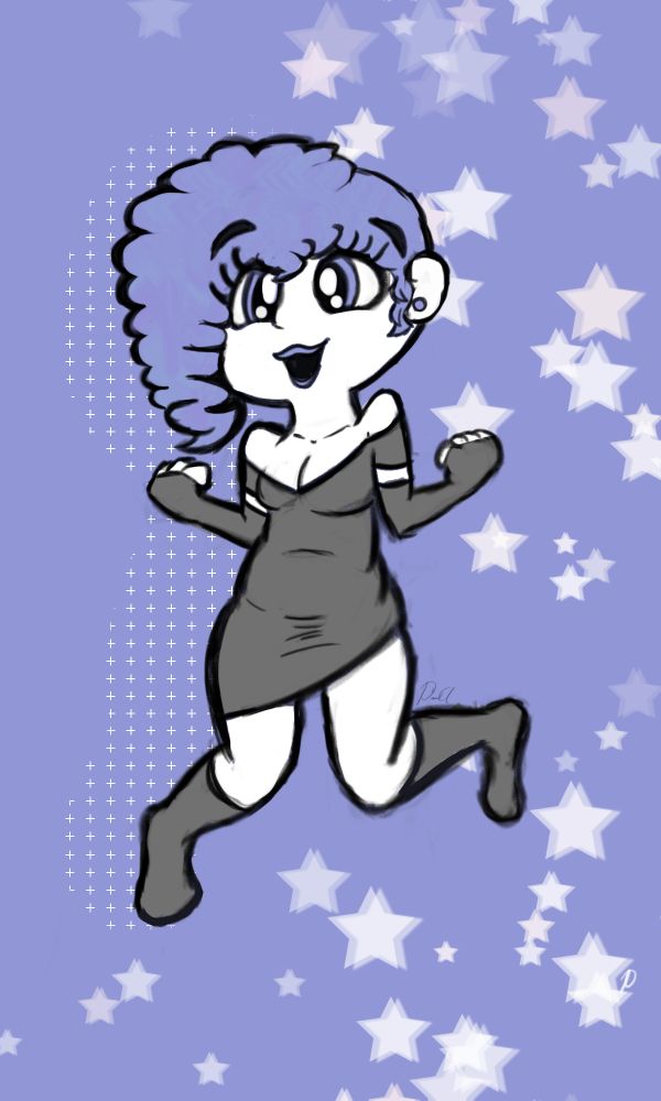 Diane Purple drawn in HiPaint