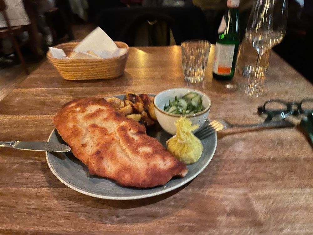 A plate of schnitzel in Berlin 