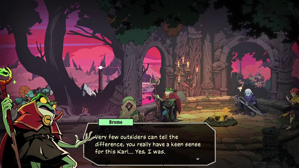 Brome answering "Very few outsiders can tell the difference, you really have a keen sense for this Karl... Yes, I was."