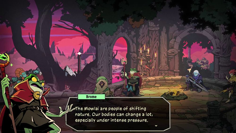 Brome "The Mowlai are people of shifting nature. Our bodies can change a lot, especially under intense pressure."