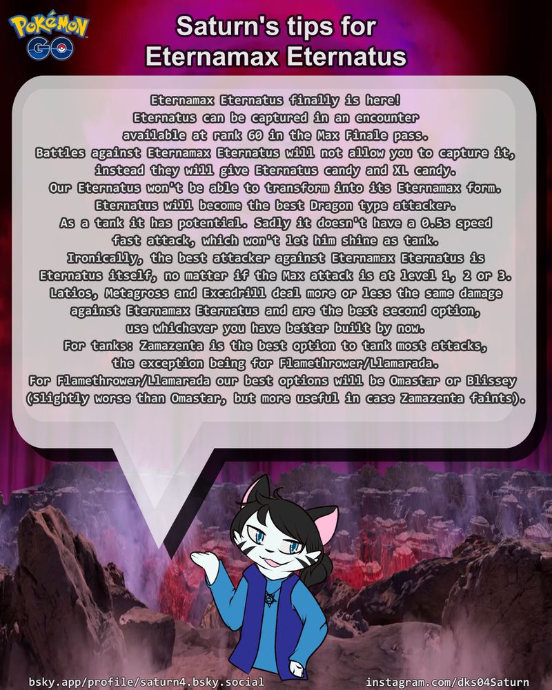 Some tips regarding Eternamax Eternatus 