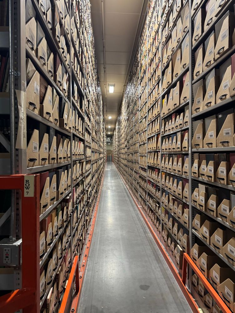 Underground archives at Elmer L. Anderson Library at the University of Minnesota 