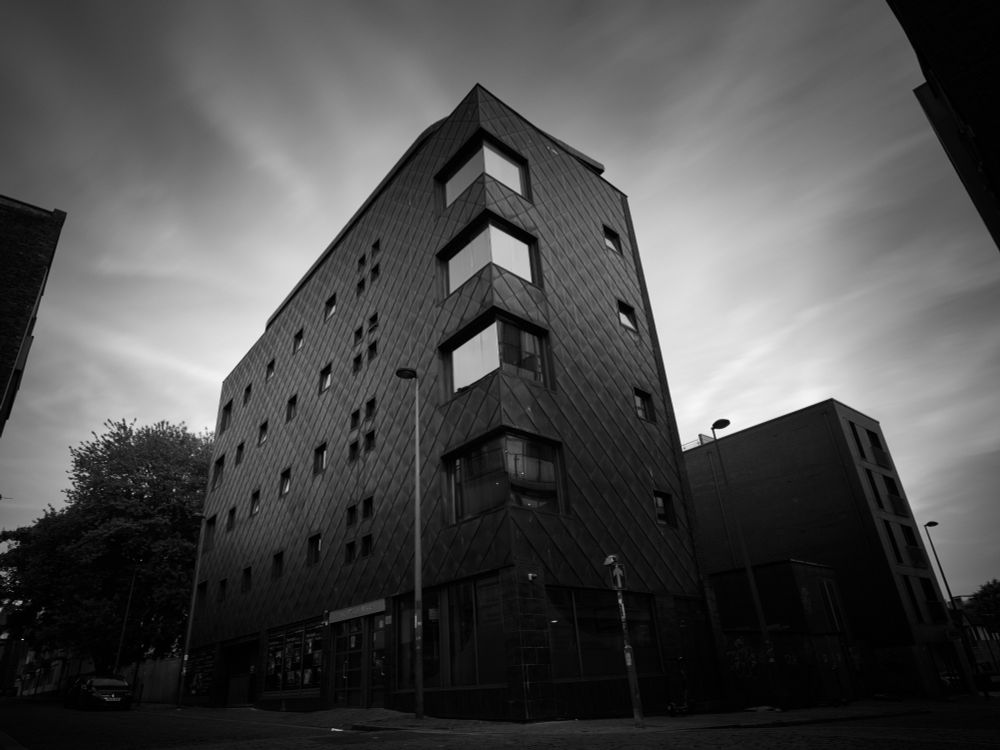 The print works - Liverpool - long exp in bw