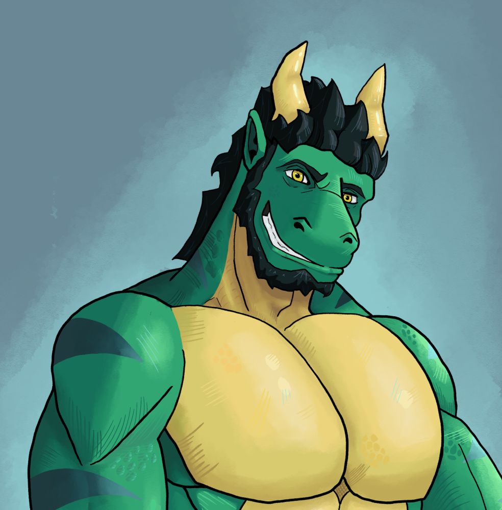 A close up of Angelo's face to show off more of the smaller details, from the previous image