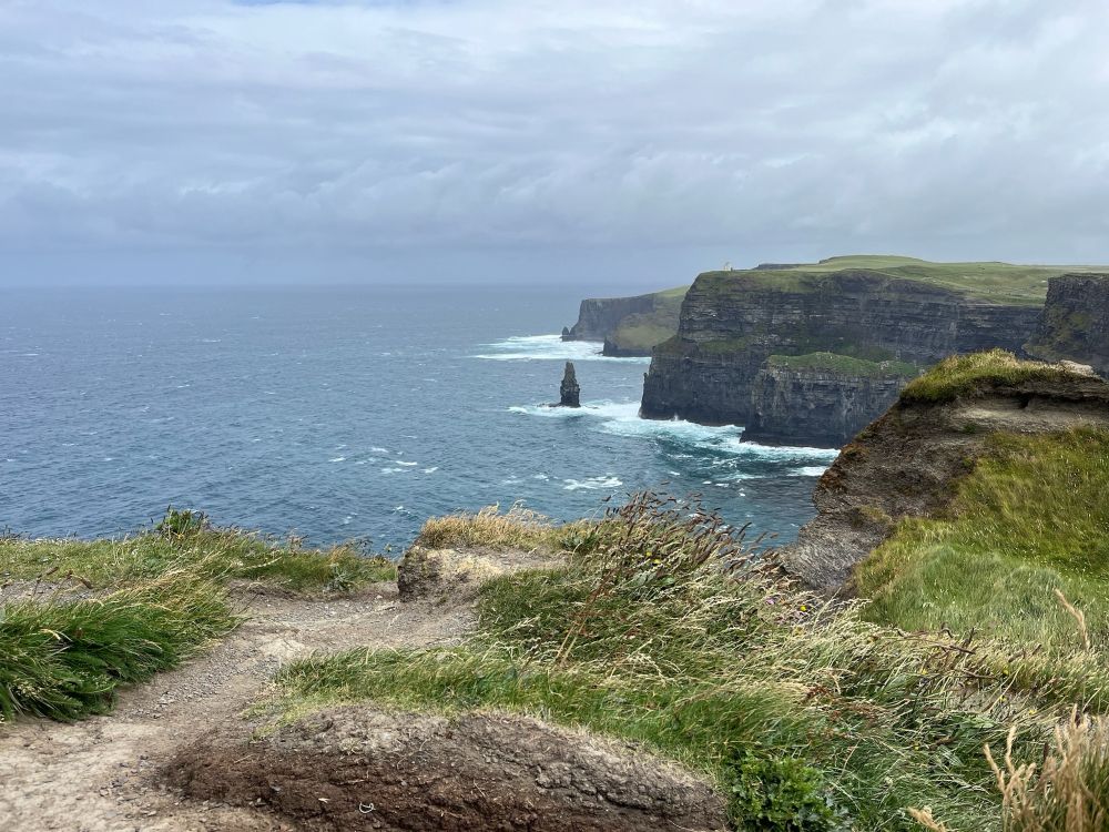 The cliffs of Moher. Beautiful cliffs and blue ocean, reminding you to take a deep breath.