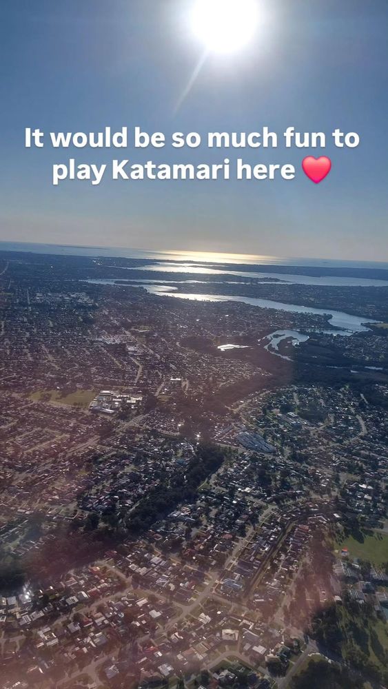 "It would be so much fun to play katamari here"