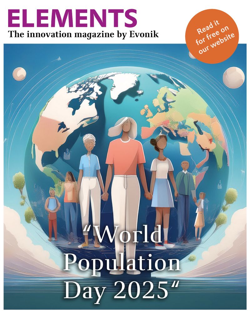 A vector graphic shows a group of people holding hands in front of a globe.