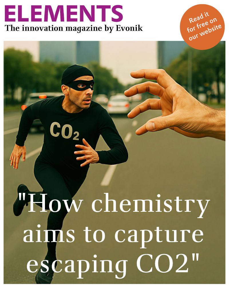 ## US-English Translation
A man wearing a classic robber mask and a knit beanie flees in a black tracksuit from a giant hand. CO2 is written across his chest.