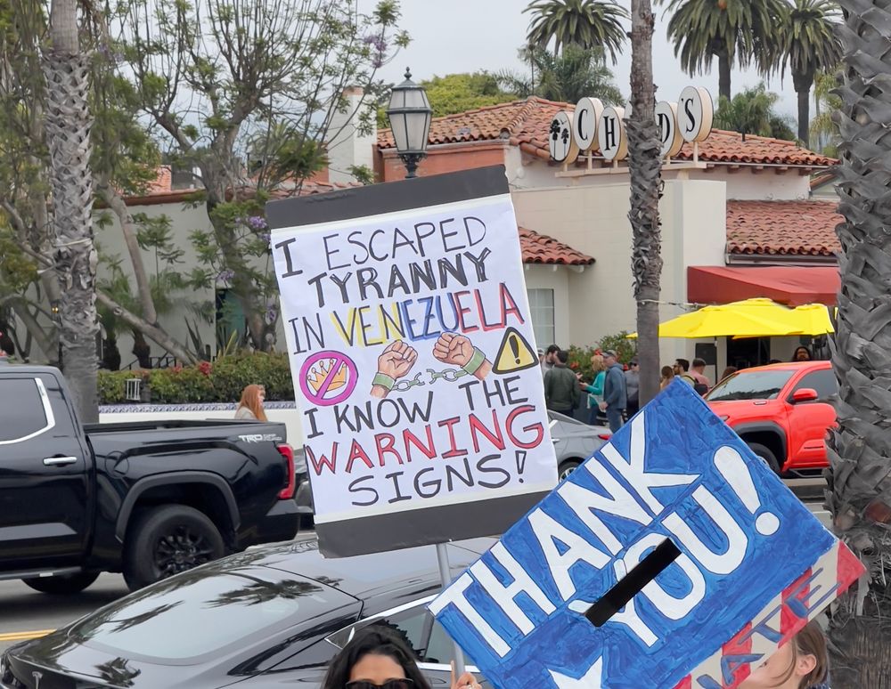 Protest signs on No Kings Day! 