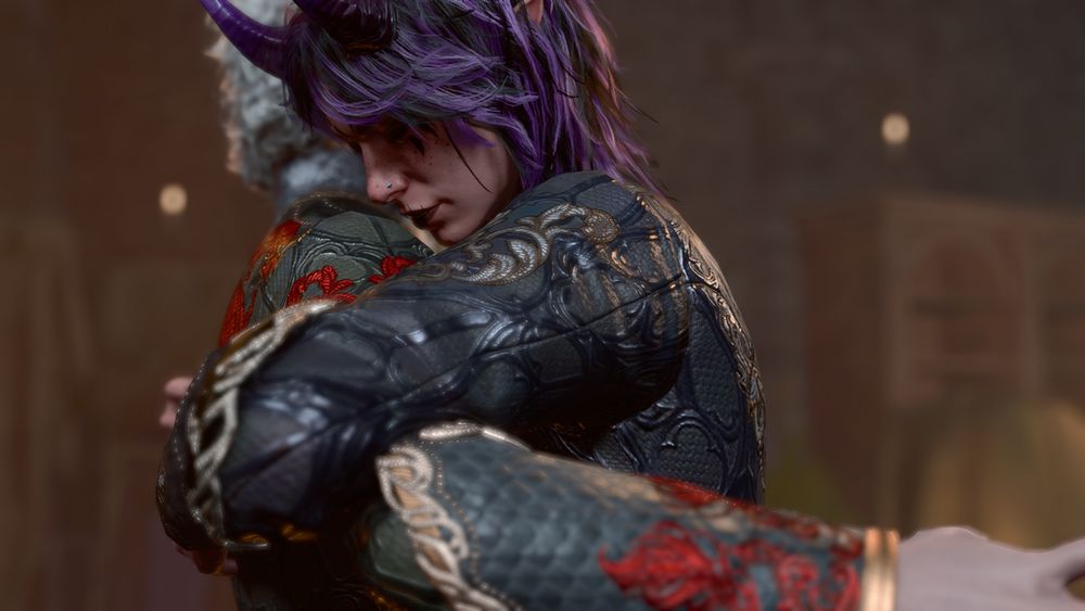 Closer and different angle of the hug