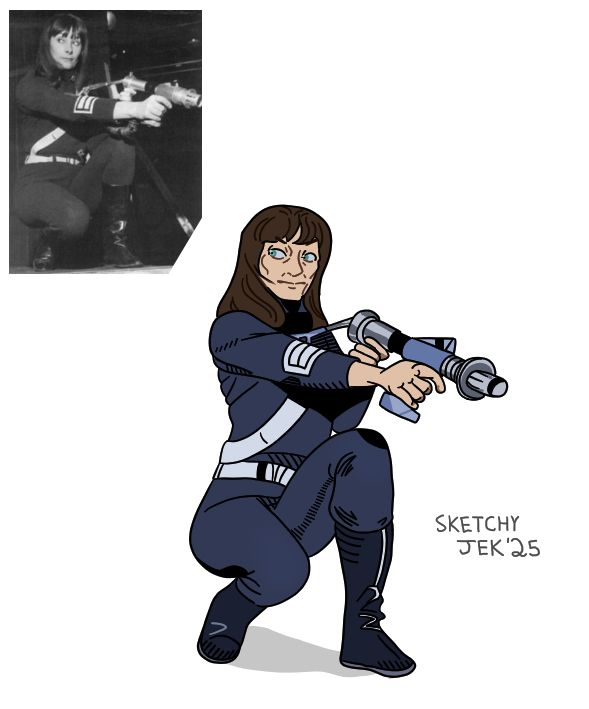 Sara Kingdom in the style of Banda's art