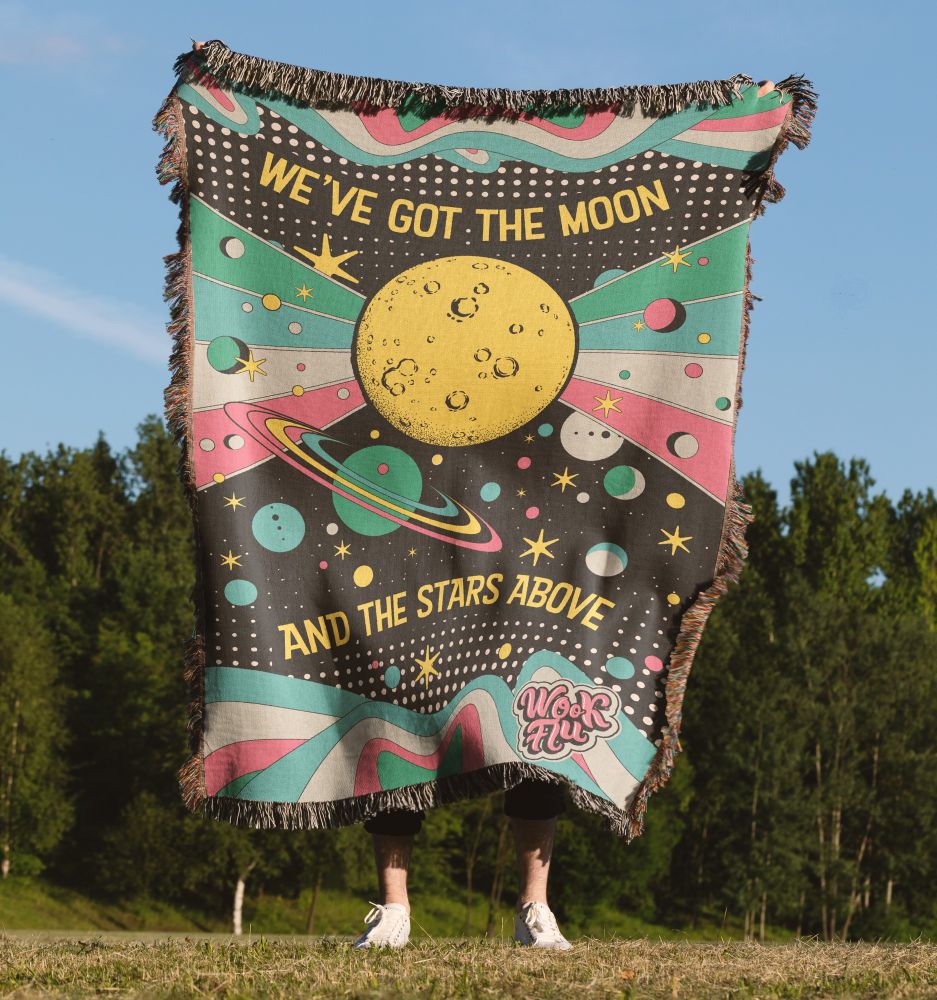 Moon & stars blanket 