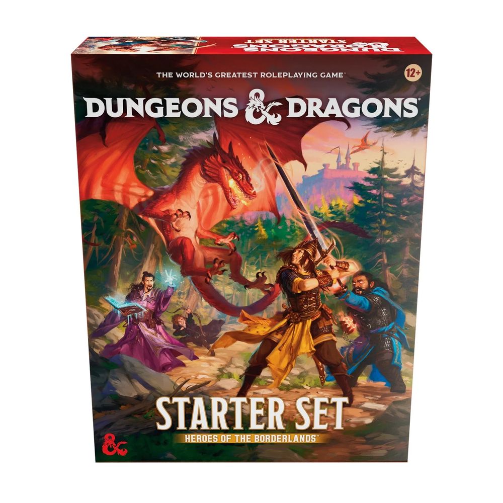 Box for the 2025 DUNGEONS & DRAGONS STARTER SET "Heroes of the Borderlands."