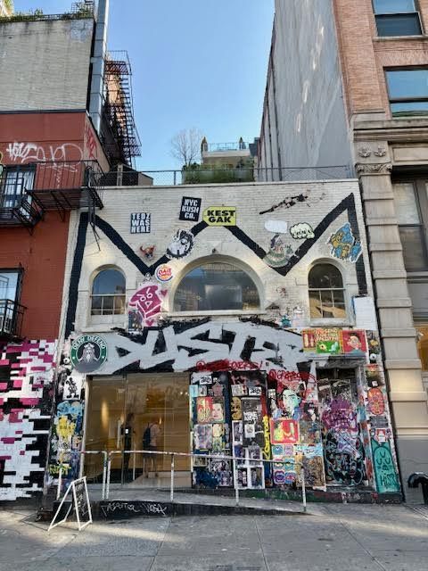 A photo of 57 Great Jones St. in NYC where Basquiat lived and worked until he died in 1988.