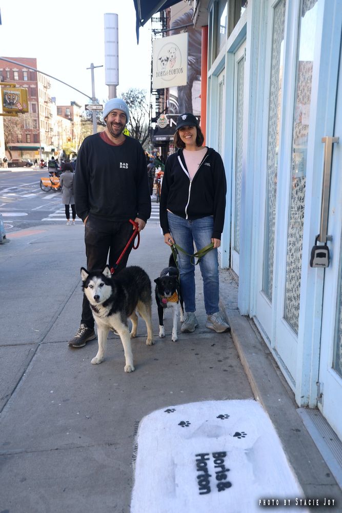 Photo outside Boris & Horton, a dog cafe in the East Village of NYC