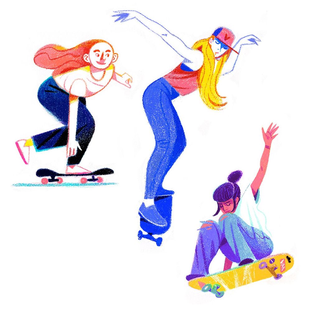 Girl skaters rule!