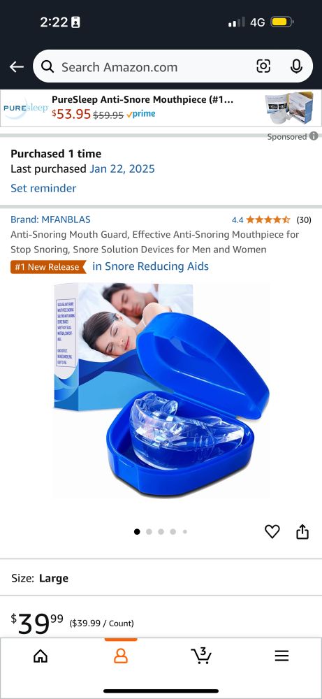 Producto snoring sleep couple 