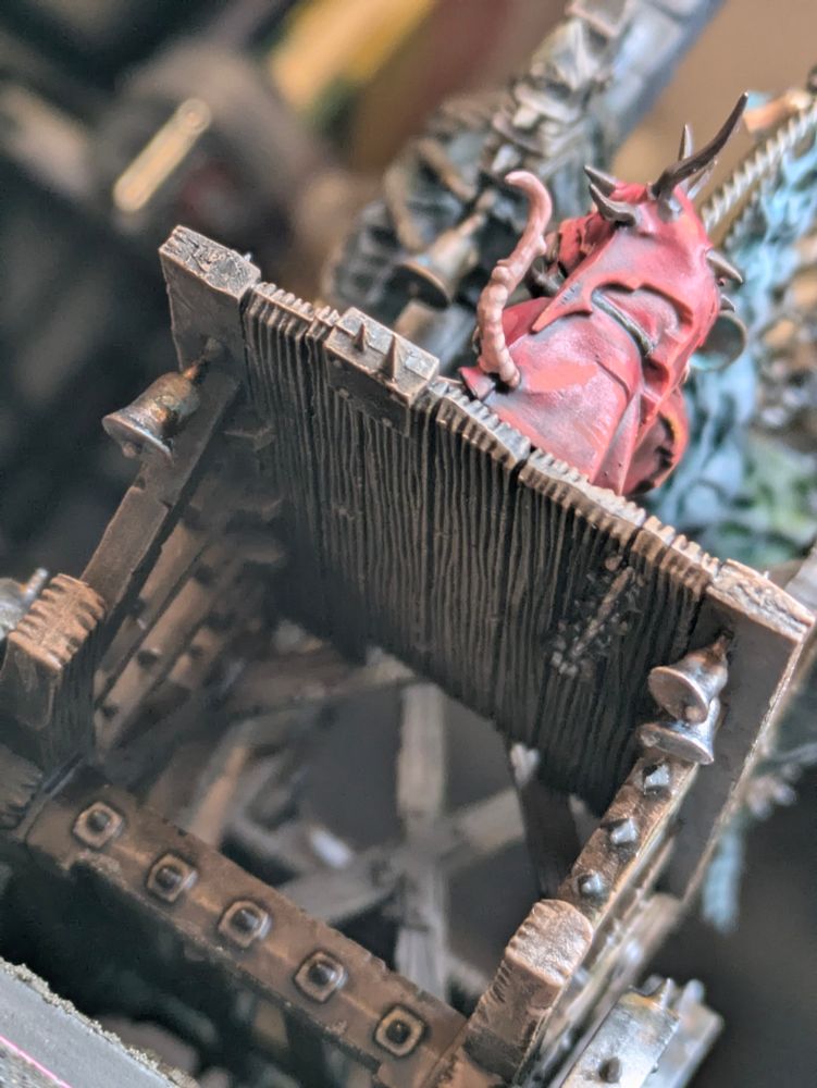 Underside view of a plague furnace 