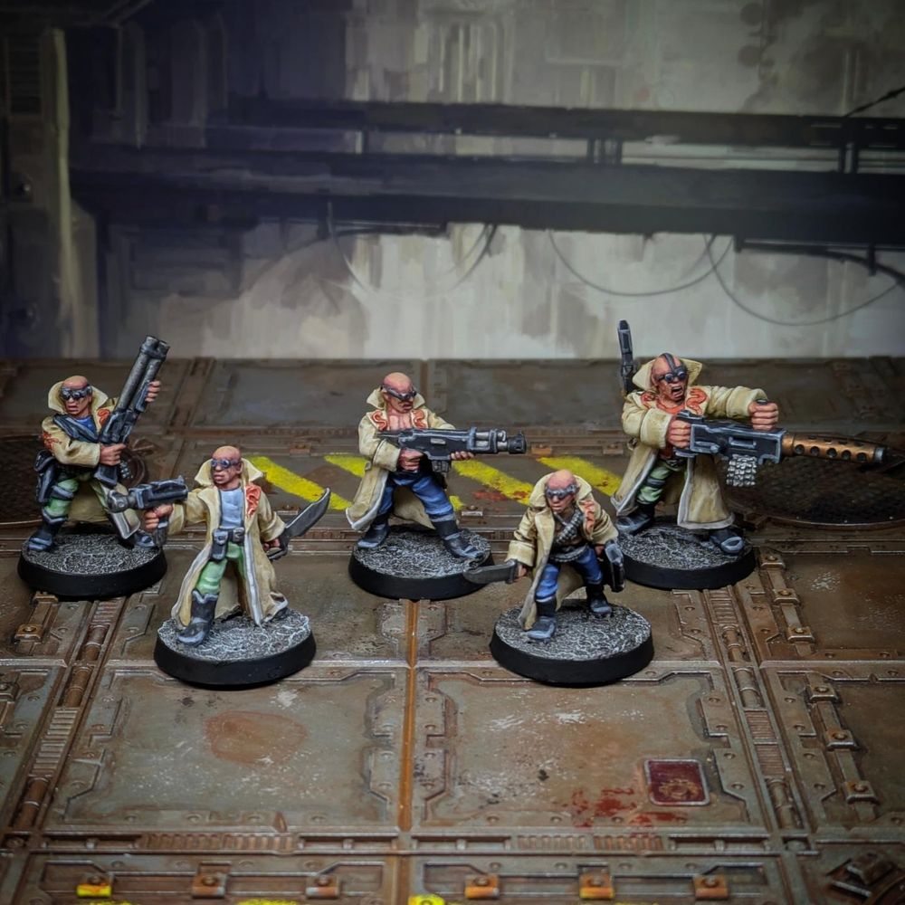 90s Delaque gangers for Necromunda 