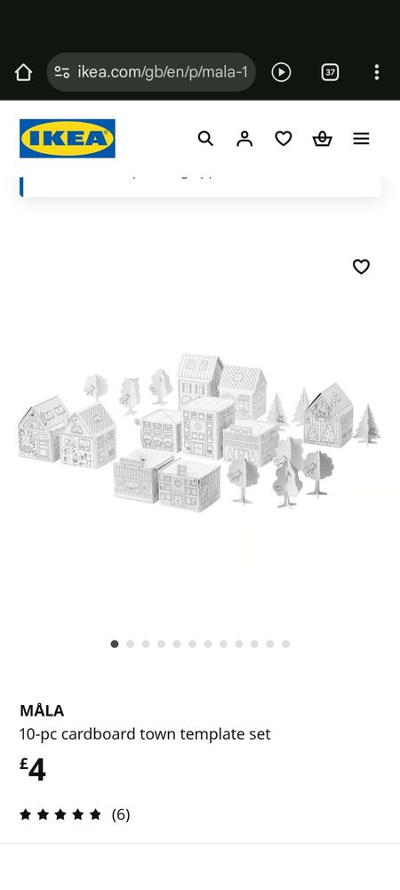 Ikea cardboard town 