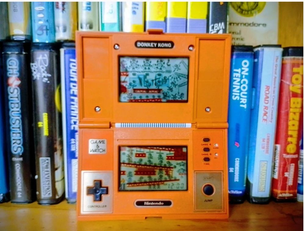 Donkey Kong handheld computer game from the mid-1980s