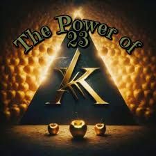 "The Power of 23" with the face of a pyramid inscribed with a "k" for "kallisti". In front of the pyramid are three golden apples. The background is also made of golden apples. 

"All hail Eris! All hail Discordia!" [The image doesn't say that anywhere, it just needed to be said.]